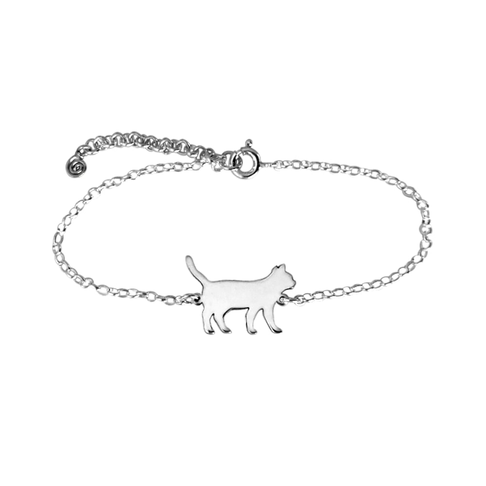 Cat Bracelet - Silver - WeeShopyDog