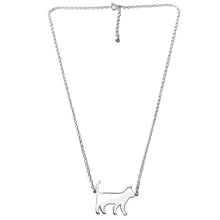 Load image into Gallery viewer, Cat Pendant- Silver Necklace- WeeShopyDog
