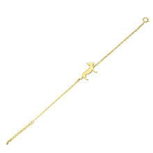 Load image into Gallery viewer, Chihuahua Bracelet - Silver/14K Gold-Plated |Line - WeeShopyDog
