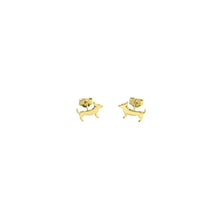 Load image into Gallery viewer, Chihuahua Stud Earrings - Silver/14K Gold-Plated |Line - WeeShopyDog
