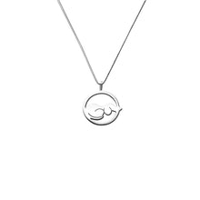 Load image into Gallery viewer, Dachshund Pendant Necklace - Silver/14K Gold-Plated |Dog Circle - WeeShopyDog
