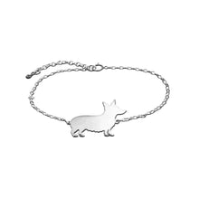 Load image into Gallery viewer, Corgi Bracelet - Silver/14K Gold-Plated |Line - WeeShopyDog
