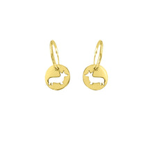 Load image into Gallery viewer, Corgi Earrings - 14K Gold-Plated - WeeShopyDog
