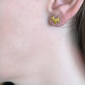 Yorkie Earrings - 14K Gold-Plated - WeeShopyDog