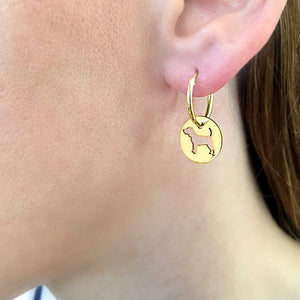 Beagle Earrings - 14K Gold-Plated - WeeShopyDog