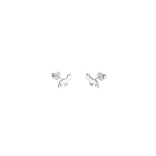 Load image into Gallery viewer, French Bulldog Stud Earrings - Silver/14K Gold-Plated |Line - WeeShopyDog
