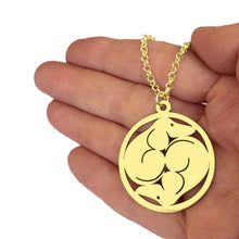 Load image into Gallery viewer, Dachshund Yin Yang Pendant Necklace - 14K Gold-Plated - WeeShopyDog
