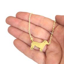 Load image into Gallery viewer, Jack Russell Pendant Necklace - 14K Gold-Plated - WeeShopyDog

