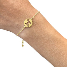 Load image into Gallery viewer, Poodle Charm Bracelet - Silver/14K Gold-Plated |Line Circle
