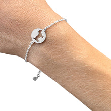 Load image into Gallery viewer, Jack Russell Charm Bracelet - Silver/14K Gold-Plated |Line Circle
