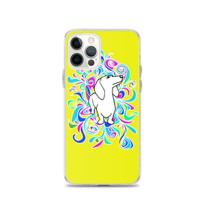 Dachshund Flower Color - iPhone Case