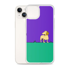 Dachshund Beauty Grass - iPhone Case