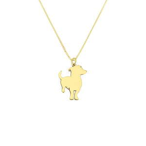 Jack Russell Necklace - 14K Gold-Plated - WeeShopDog