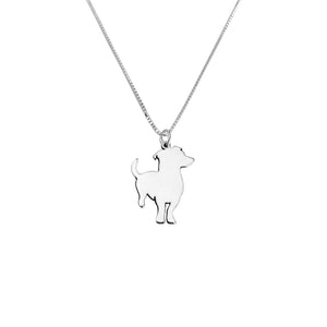Jack Russell Pendant Necklace - Silver - WeeShopDog