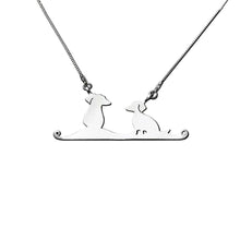 Load image into Gallery viewer, Dachshund Pendant Necklace - Silver |Friends - WeeShopyDog
