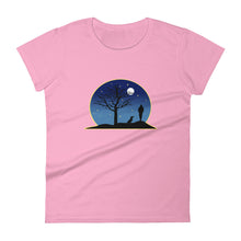 Load image into Gallery viewer, Dachshund Moon - Women&#39;s T-shirt - WeeShopyDog
