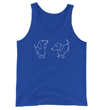 Load image into Gallery viewer, Dachshund Twins - Unisex/Men&#39;s Tank Top - WeeShopyDog
