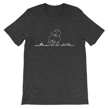 Load image into Gallery viewer, Dachshund Beauty Grass - Unisex/Men&#39;s T-shirt - WeeShopyDog

