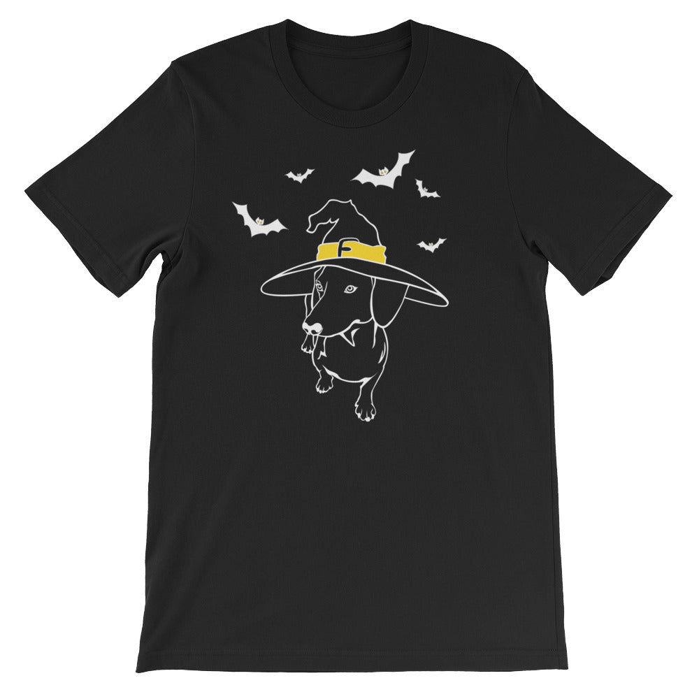 Dachshund Halloween Bats - Unisex/Men's T-shirt - WeeShopyDog