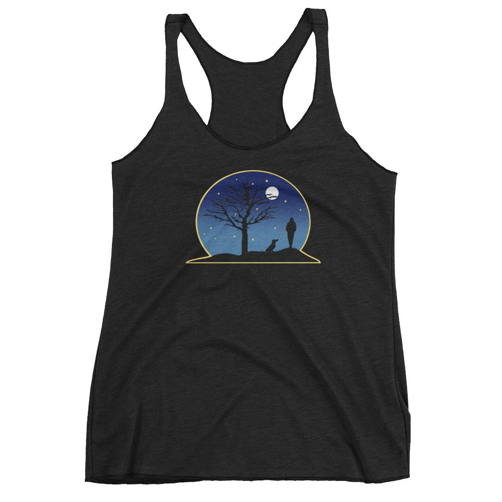 Dachshund Moon - Women's Tank Top - WeeShopyDog