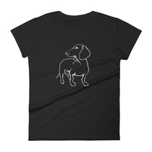 Load image into Gallery viewer, Dachshund Beauty - Women&#39;s T-shirt - WeeShopyDog
