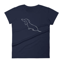Load image into Gallery viewer, Dachshund View - Women&#39;s T-shirt - WeeShopyDog
