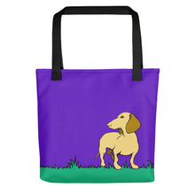 Load image into Gallery viewer, Dachshund Beauty Grass - Color Tote bag - WeeShopyDog
