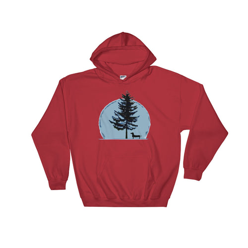 Dachshund Christmas Tree - Hooded Sweatshirt - WeeShopyDog