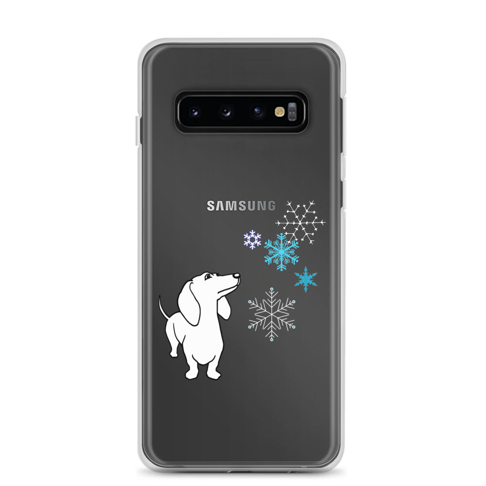 Dachshund Snowflakes - Samsung Case - WeeShopyDog
