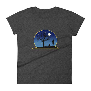 Dachshund Moon - Women's T-shirt - WeeShopyDog