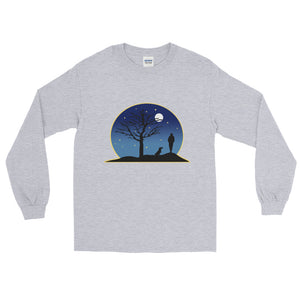 Dachshund Moon - Long Sleeve T-Shirt - WeeShopyDog