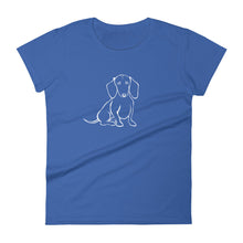 Load image into Gallery viewer, Dachshund Love - Women&#39;s T-shirt - WeeShopyDog
