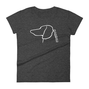 My Dachshund Outline - Women's T-shirt - WeeShopyDog