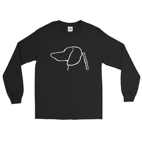 My Dachshund Outline - Long Sleeve T-Shirt - WeeShopyDog