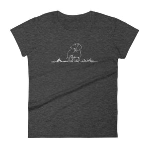 Dachshund Beauty Grass - Women's T-shirt - WeeShopyDog