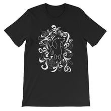 Load image into Gallery viewer, Dachshund Flower - Unisex/Men&#39;s T-shirt - WeeShopyDog
