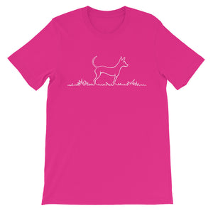 Chihuahua Grass - Unisex/Men's T-shirt - WeeShopyDog