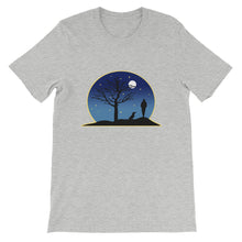 Load image into Gallery viewer, Dachshund Moon - Unisex/Men&#39;s T-shirt - WeeShopyDog
