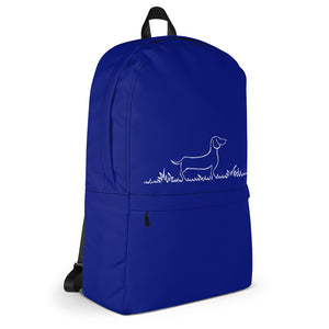 Dachshund Line Grass - Backpack - WeeShopyDog