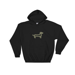 Dachshund Line - Hooded Sweatshirt - WeeShopyDog
