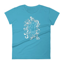 Load image into Gallery viewer, Dachshund Flower - Women&#39;s T-shirt - WeeShopyDog
