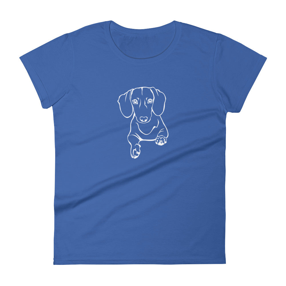 Dachshund Play - Women's T-shirt - WeeShopyDog