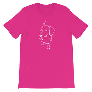 Dachshund Cute - Unisex/Men's T-shirt - WeeShopyDog