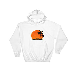 Dachshund Palm Tree - Hooded Sweatshirt - WeeShopyDog