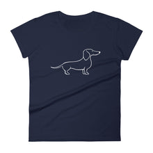 Load image into Gallery viewer, Dachshund Happy - Women&#39;s T-shirt - WeeShopyDog
