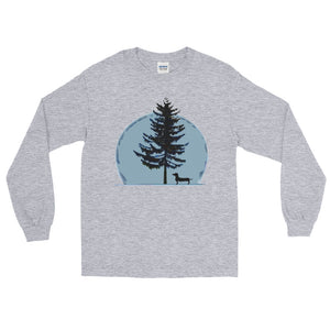 Dachshund Christmas Tree - Long Sleeve T-Shirt - WeeShopyDog