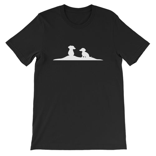 Dachshund Friends - Unisex/Men's T-shirt - WeeShopyDog