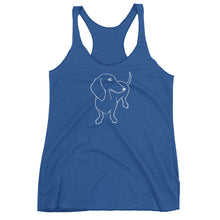 Load image into Gallery viewer, Dachshund Shy - Women&#39;s Tank Top - WeeShopyDog
