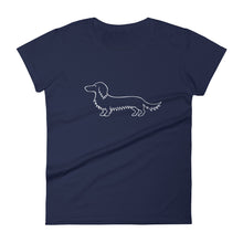 Load image into Gallery viewer, Dachshund Long Haired - Women&#39;s T-shirt - WeeShopyDog
