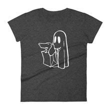 Load image into Gallery viewer, Dachshund Halloween Boo - Women&#39;s T-shirt - WeeShopyDog
